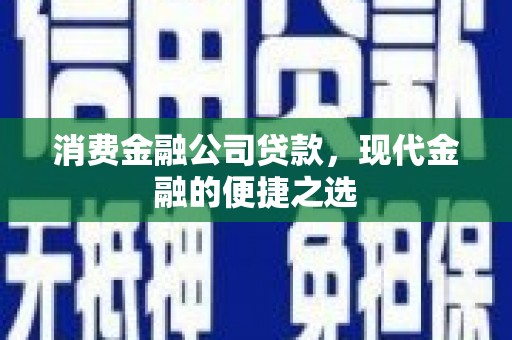 阳高消费金融公司贷款，现代金融的便捷之选