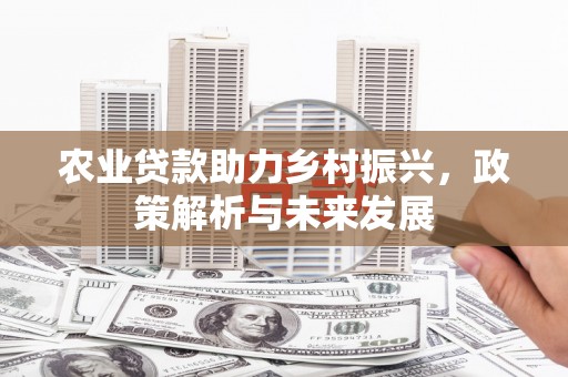 秦安农业贷款助力乡村振兴，政策解析与未来发展