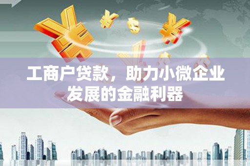 狮子山工商户贷款，助力小微企业发展的金融利器
