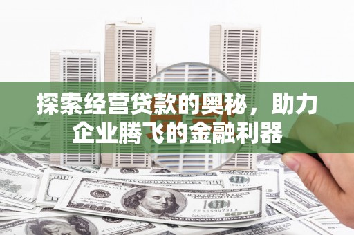 沈丘探索经营贷款的奥秘，助力企业腾飞的金融利器