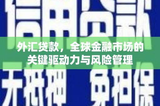 晋州外汇贷款，全球金融市场的关键驱动力与风险管理
