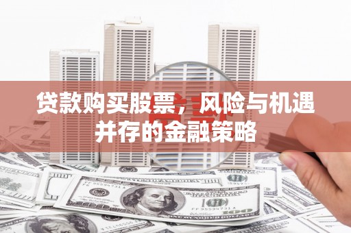 沈丘贷款购买股票，风险与机遇并存的金融策略