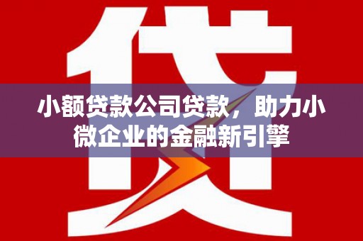 昆都仑小额贷款公司贷款，助力小微企业的金融新引擎