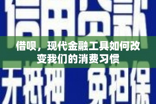 枋寮借呗，现代金融工具如何改变我们的消费习惯
