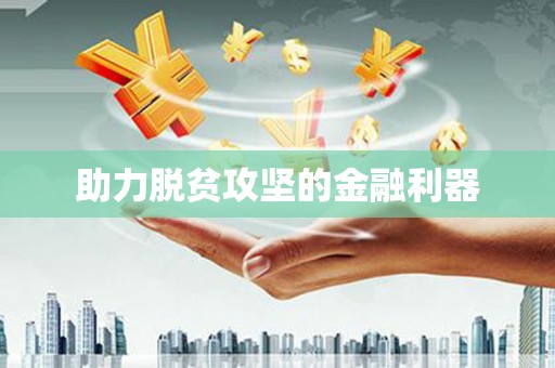 九龙城助力脱贫攻坚的金融利器